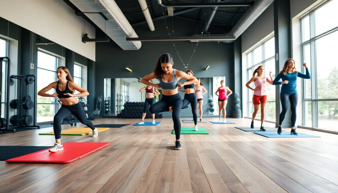 various flooring options in a modern home gym setting.